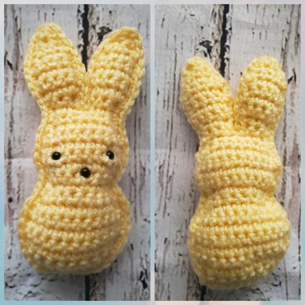 Yellow crochet Easter Peep
